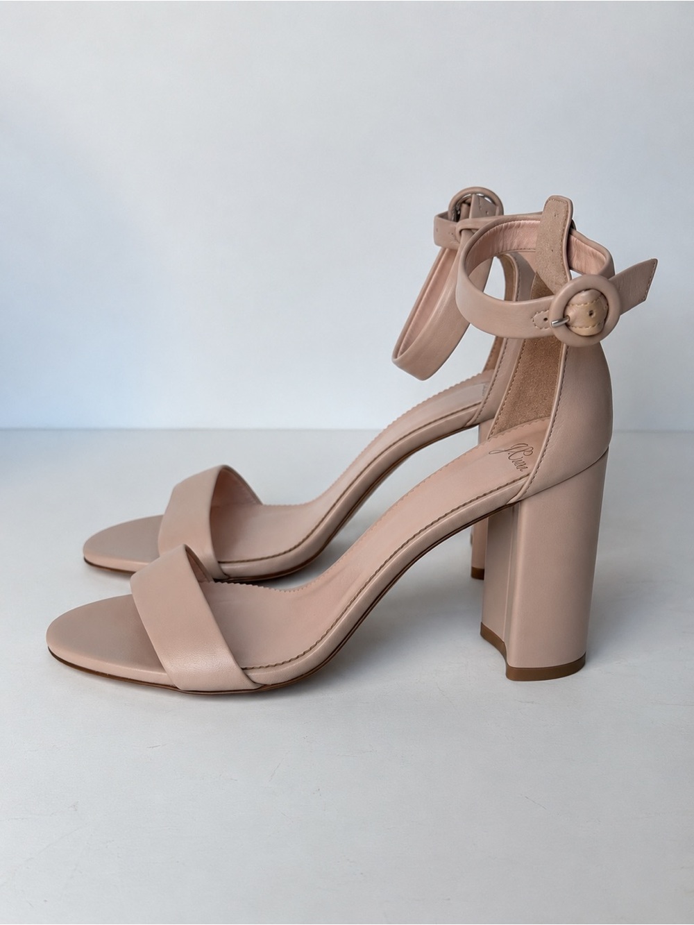 J Crew Block Heel Ankle Strap Sandals - Size 8.5
